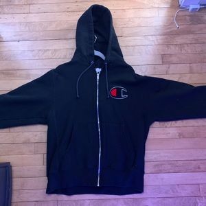 Champion black zip up